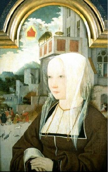 Jan Mostaert Portrait of a unknown woman china oil painting image